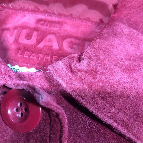 Suede washable pink coat by Nuage S/P - Picture 9 of 10